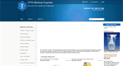 Desktop Screenshot of cpsimedicalsupplies.com